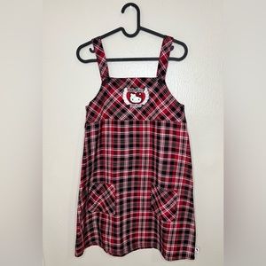 Sanrio Hello Kitty Plaid Overall Dress